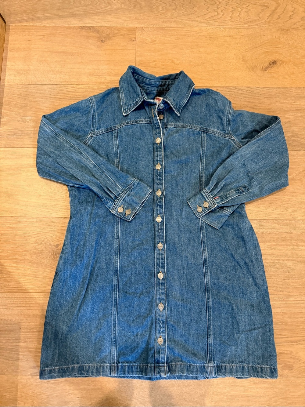 Woman’s Levi’s Denim Button-Front Shirt Dress - Blue